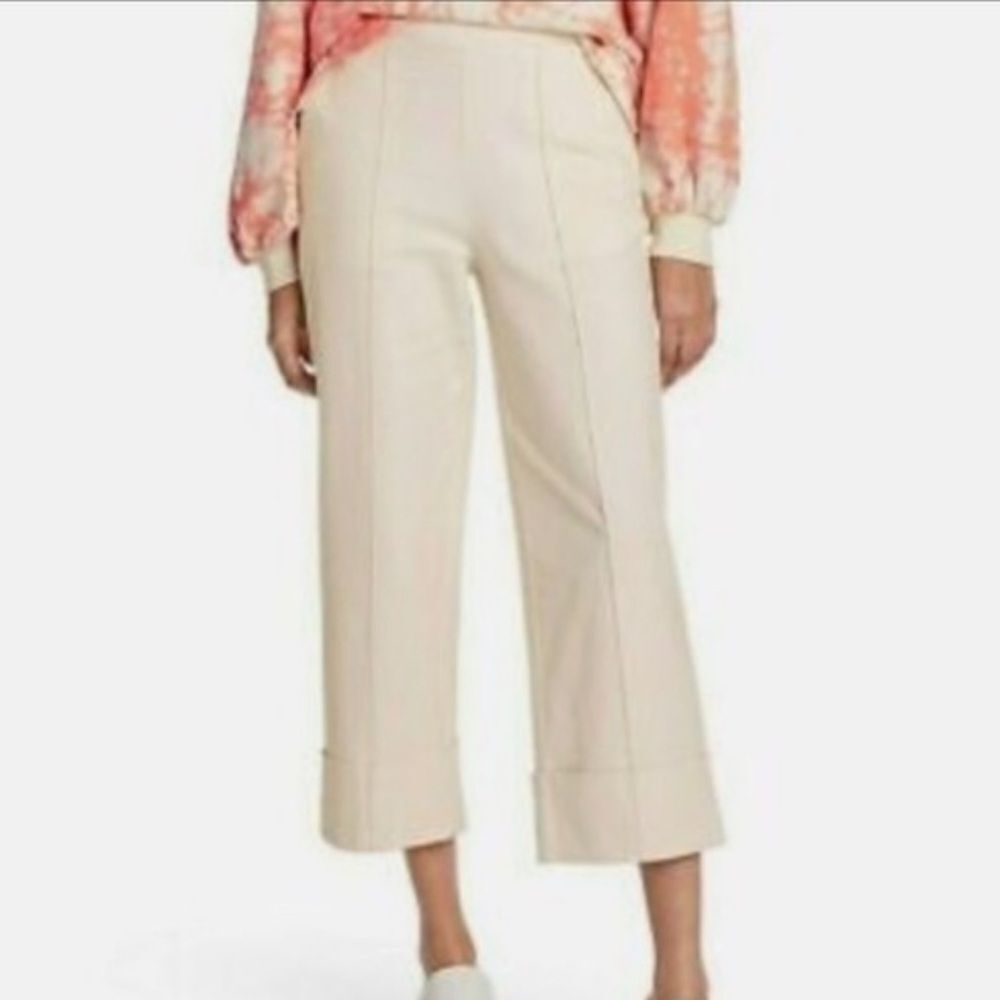 Rachel Comey x Target Wide Leg‎ Cropped Cuffed Pants Cream Size 8